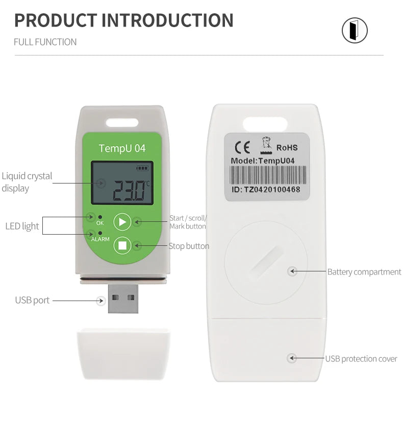 Mini USB Temperature Data Logger