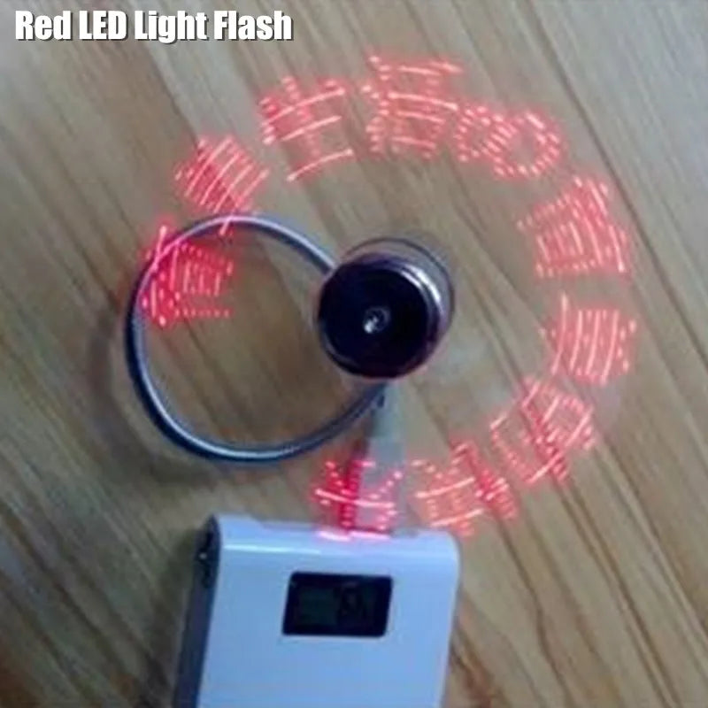 DIY USB LED Light Flash Self Program Fan Edit&Display