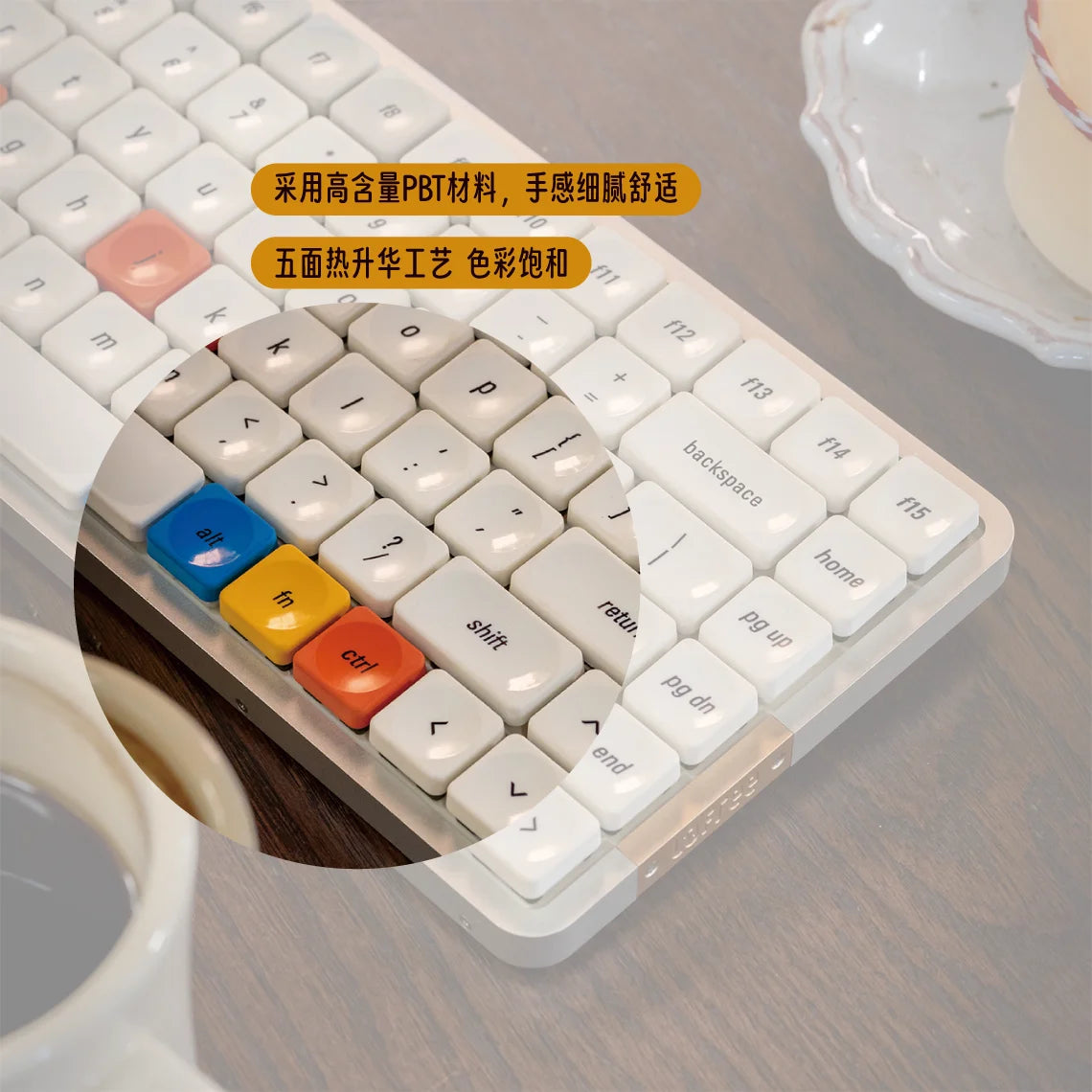 Time Machine Theme Low Profile Keycap PBT Custom Ultra-thin