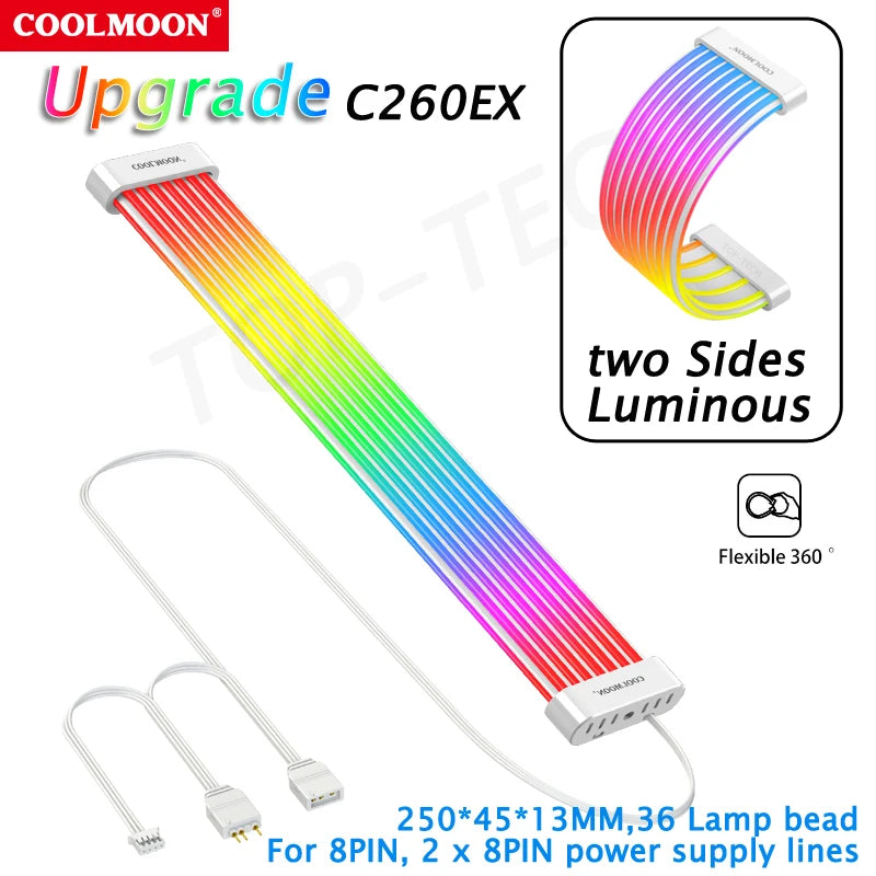 COOLMOON AOSOR ARGB  LED Light Strip for 24PIN Motherboard
