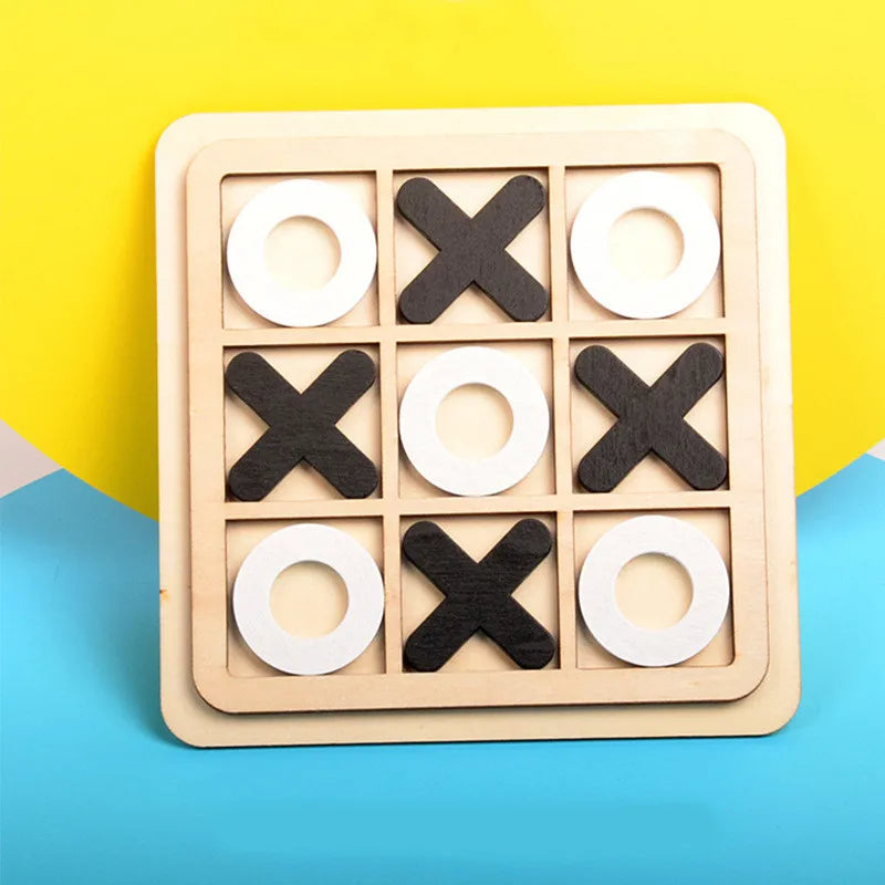 Montessori Chess Play Wooden Jigsaw Toy Game