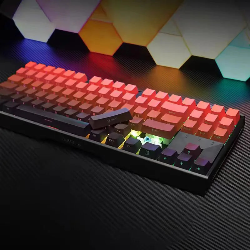 133 Keys Side Print Shine Through Keycap Set Double