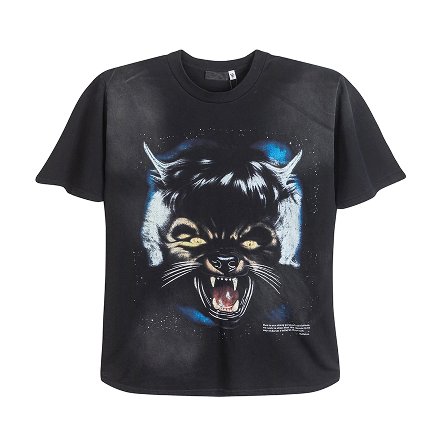Vintage 24AW HS Brand Fashion  Full Moon Tee Wolf