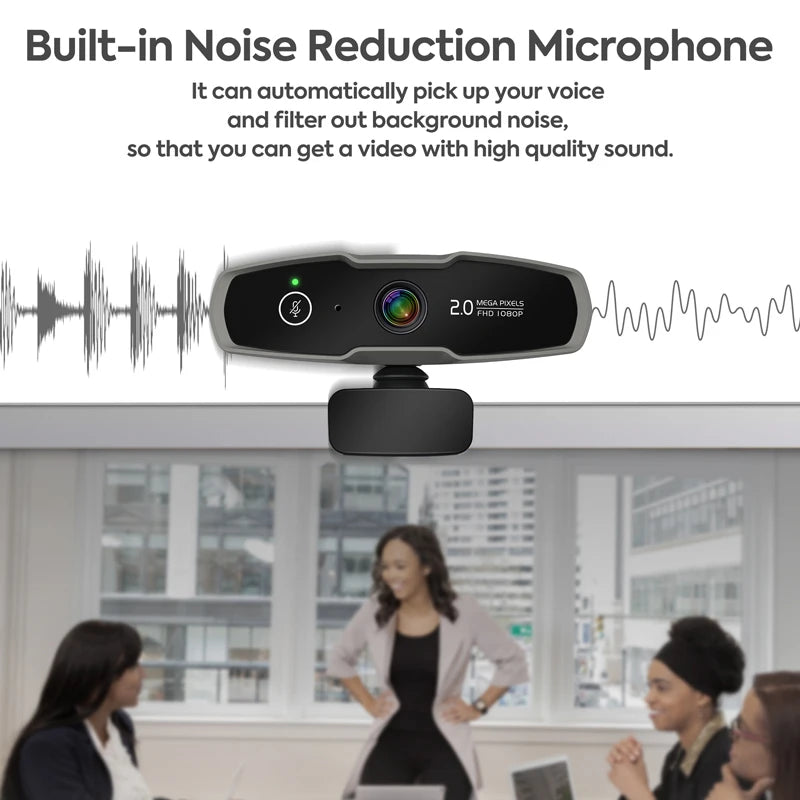 4K Webcam 1080P 2K Full HD Web Camera With Microphone