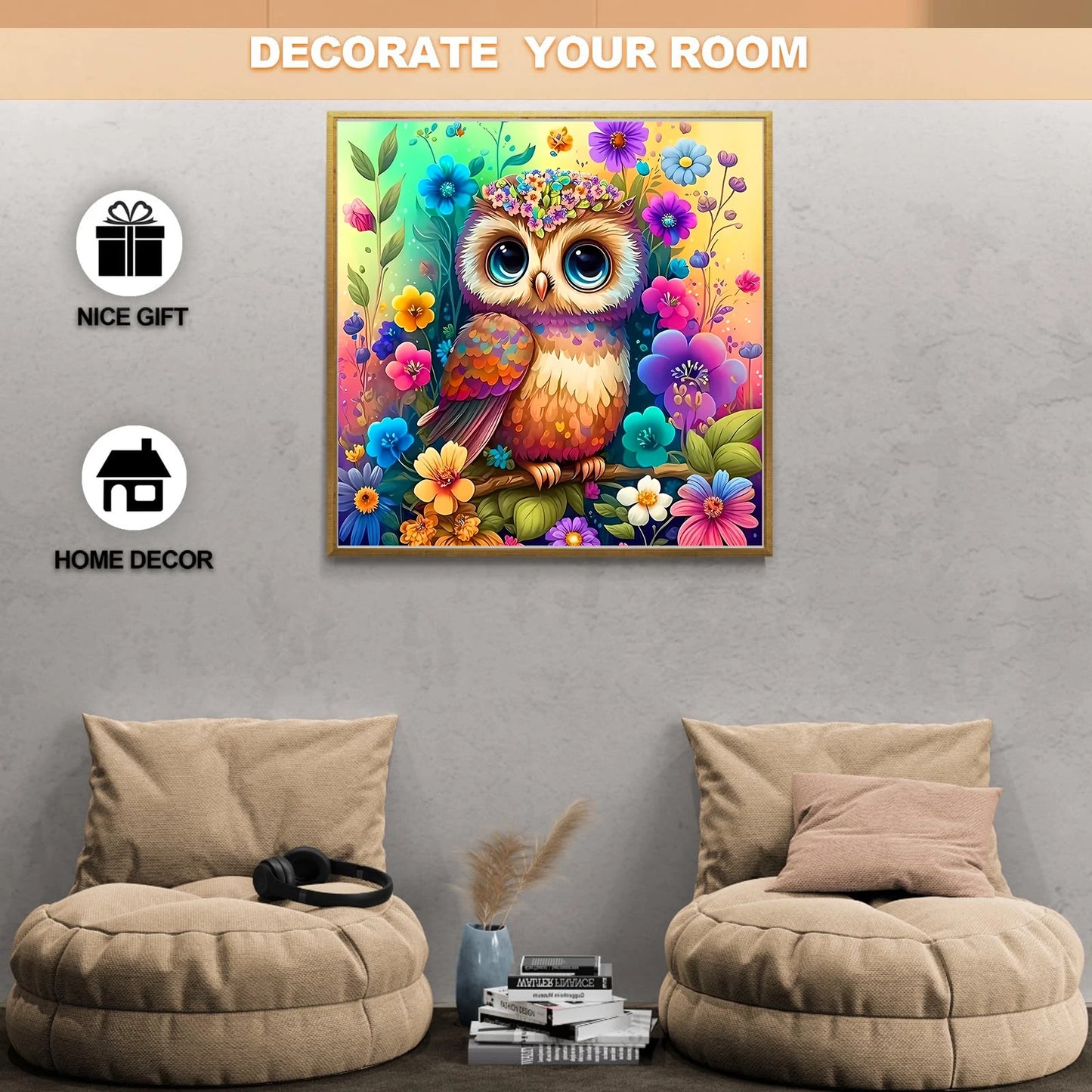 Colorful Owl Creative Wooden Puzzle,