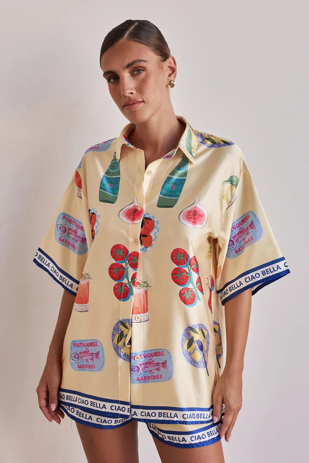 2025 Fashion Satin Print Loose