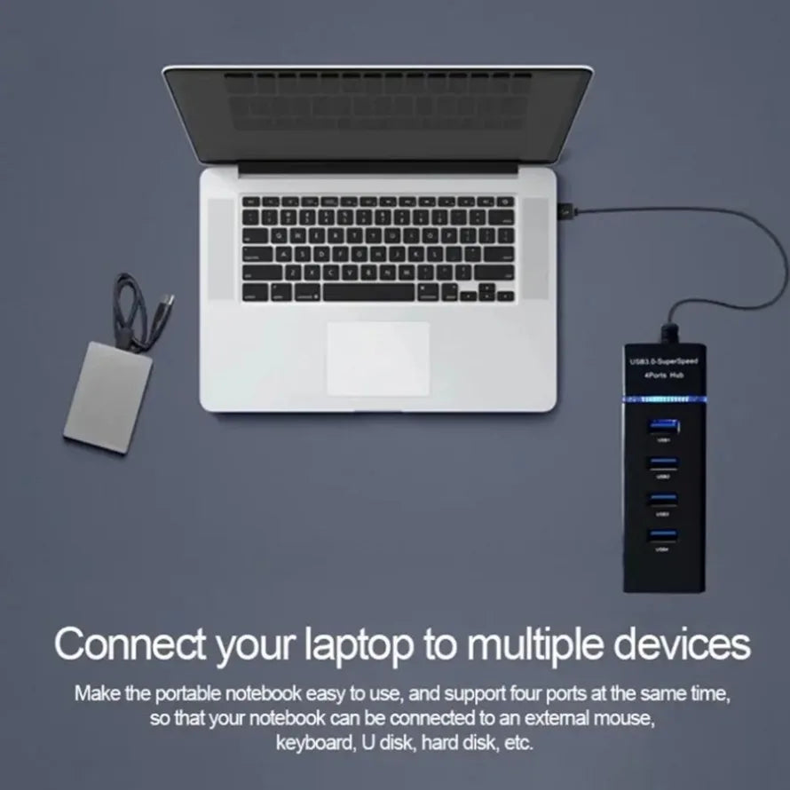 USB 3.0 Hub 4 Ports USB Hub High Speed