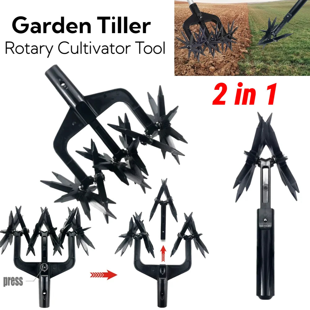2 in 1 Garden Aerator Soil Scarifier Ventilated Scarifier
