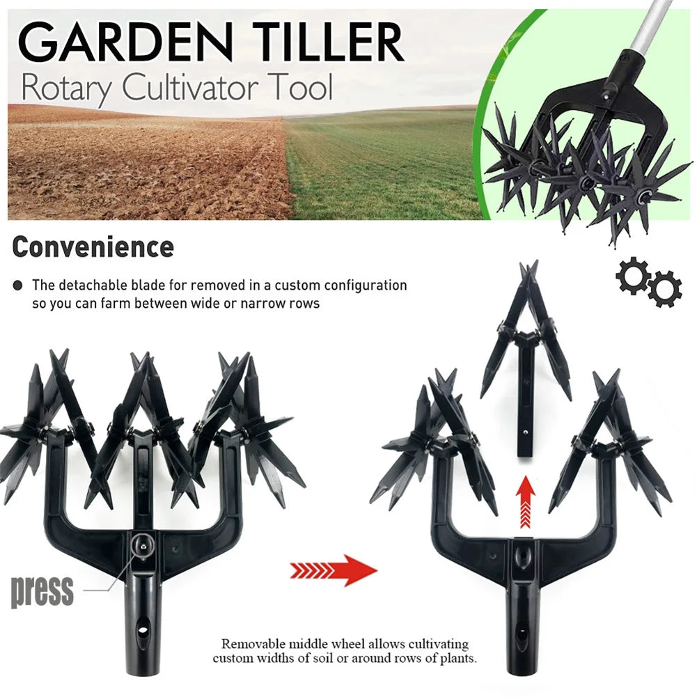 2 in 1 Garden Aerator Soil Scarifier Ventilated Scarifier