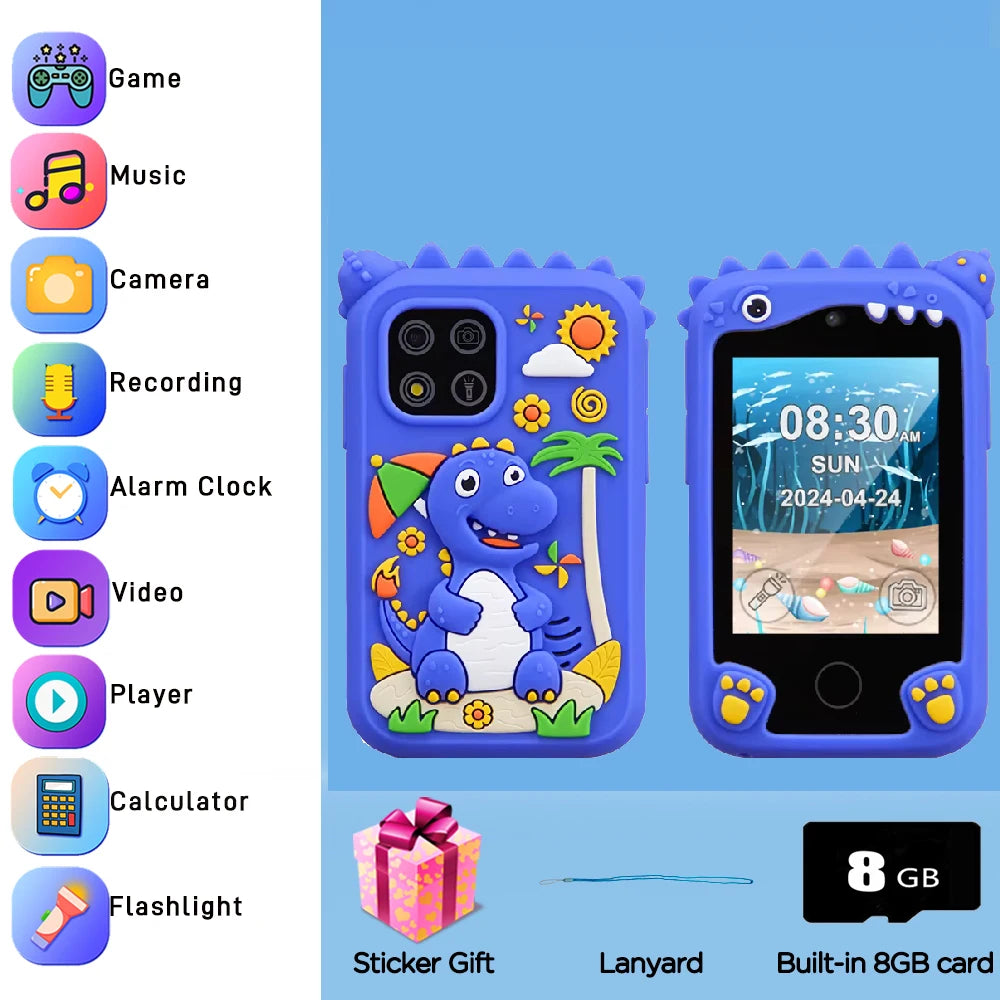 New Smart Phone Kids Toys Unicorn  20 Games Dual Camera Music