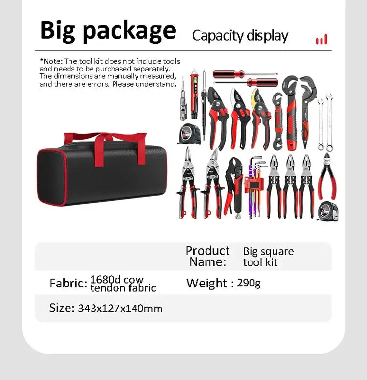 Tool Bag Oxford Cloth Portable Storage Bag, Professional