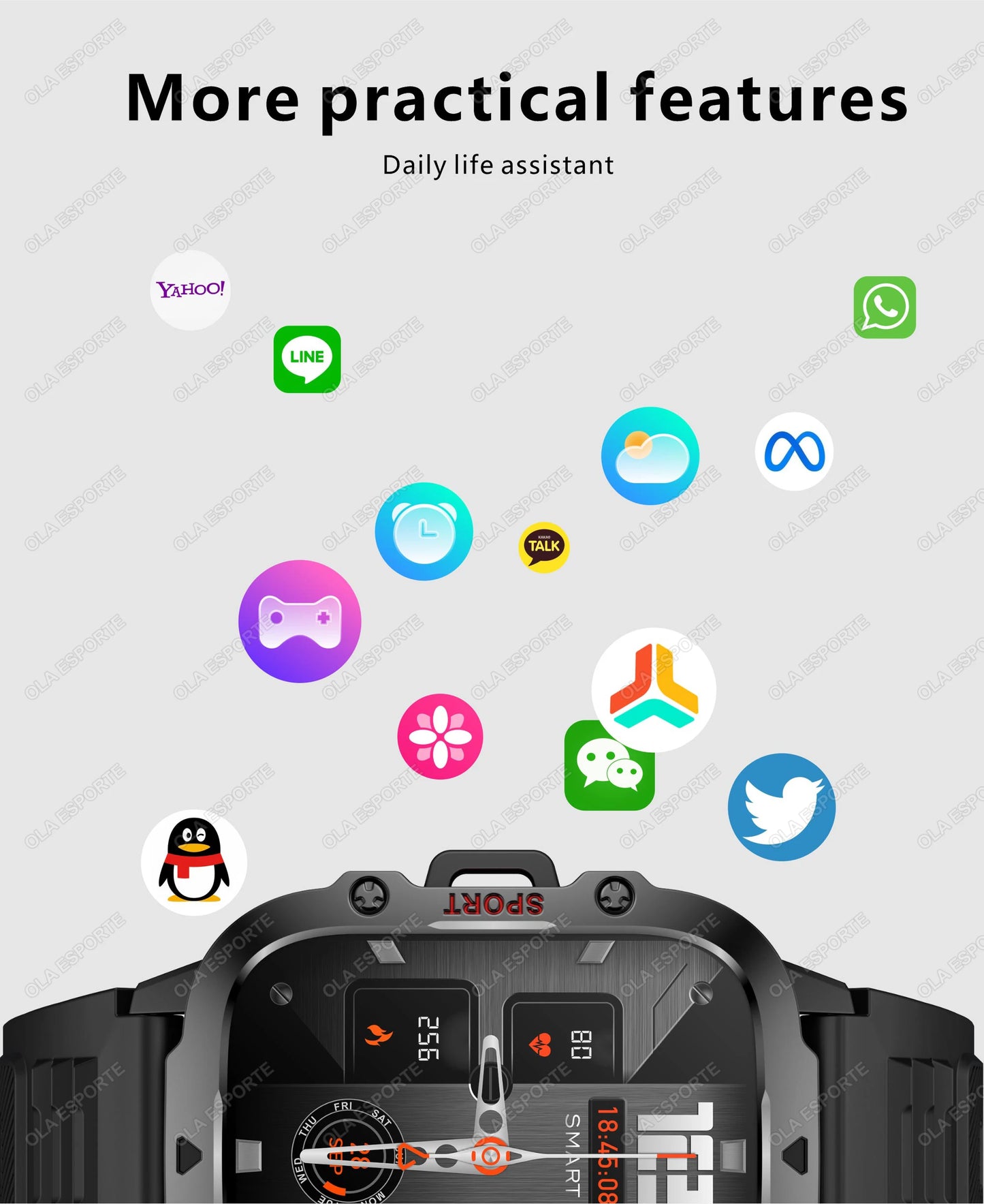 2025 New For Xiaomi Military Smart Watch Men IP68
