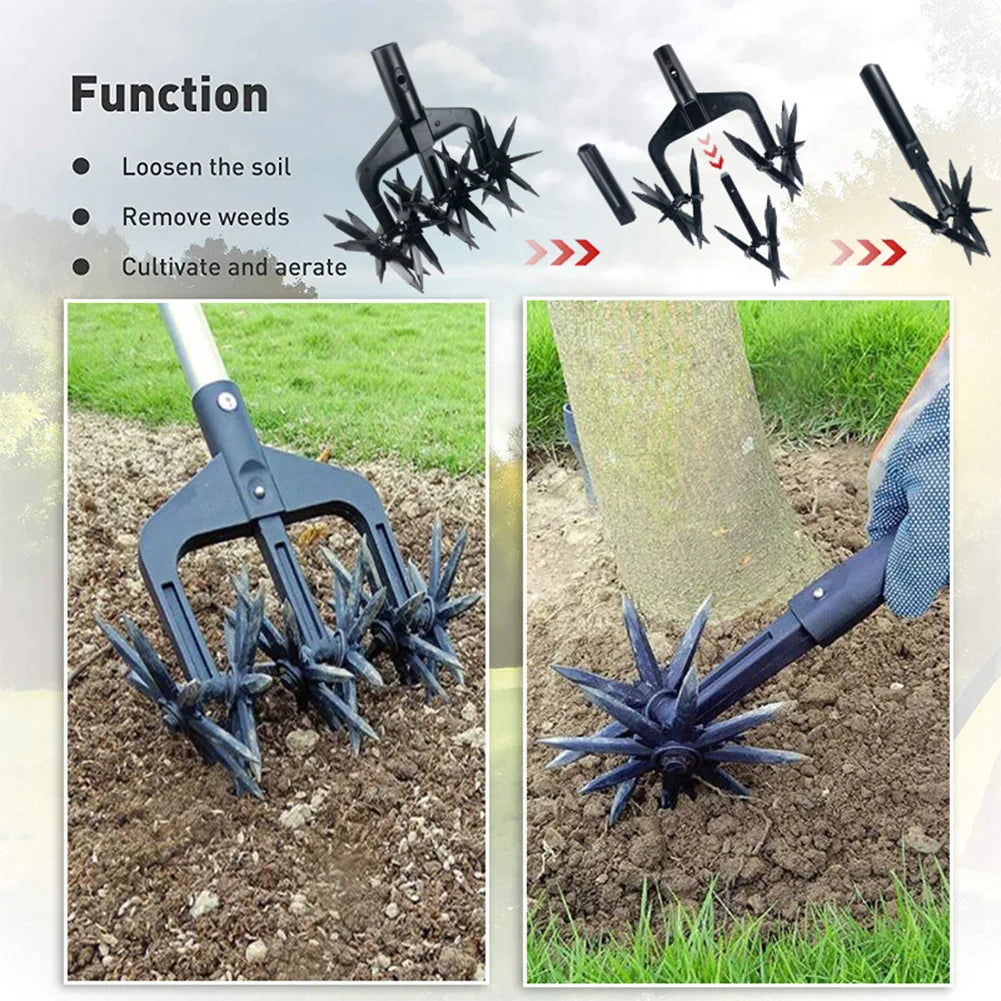 2 in 1 Garden Aerator Soil Scarifier Ventilated Scarifier