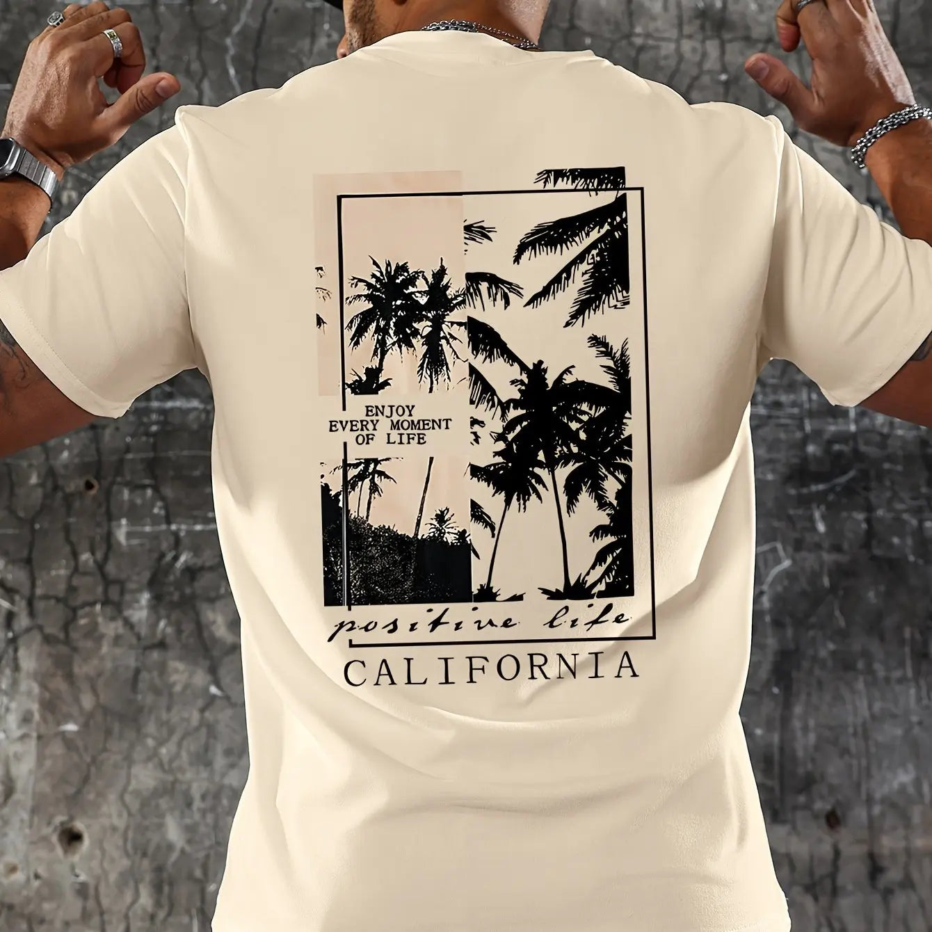 Men's summer 100 cotton fashionable casual