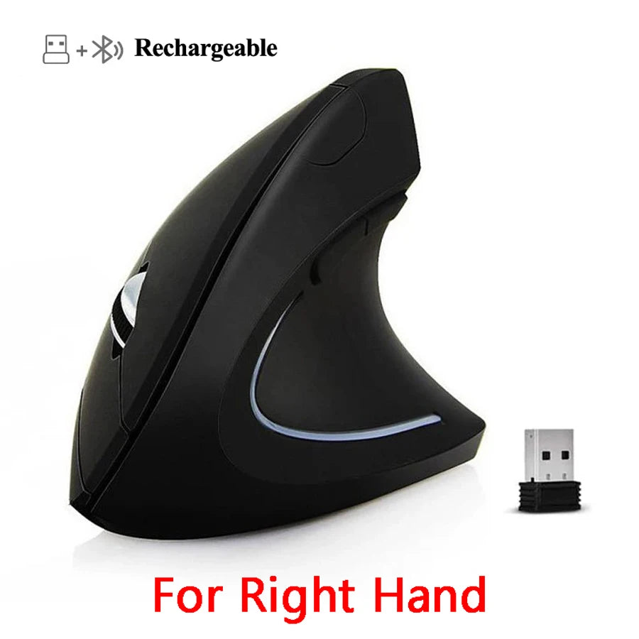 Vertical Ergonomic Portable Wired USB Wireless Mouse