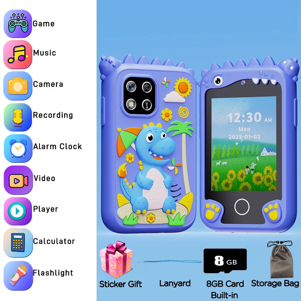 New Smart Phone Kids Toys Unicorn  20 Games Dual Camera Music