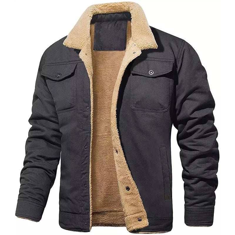 2025 New Men's Winter Casual Fleece Jacket