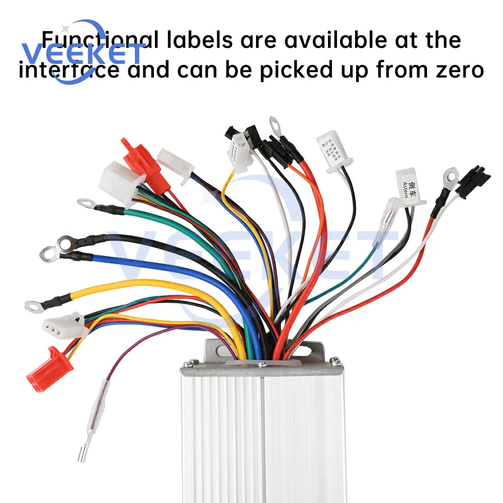 36/48V E-bike 500W 30A Intelligent Brushless Controller