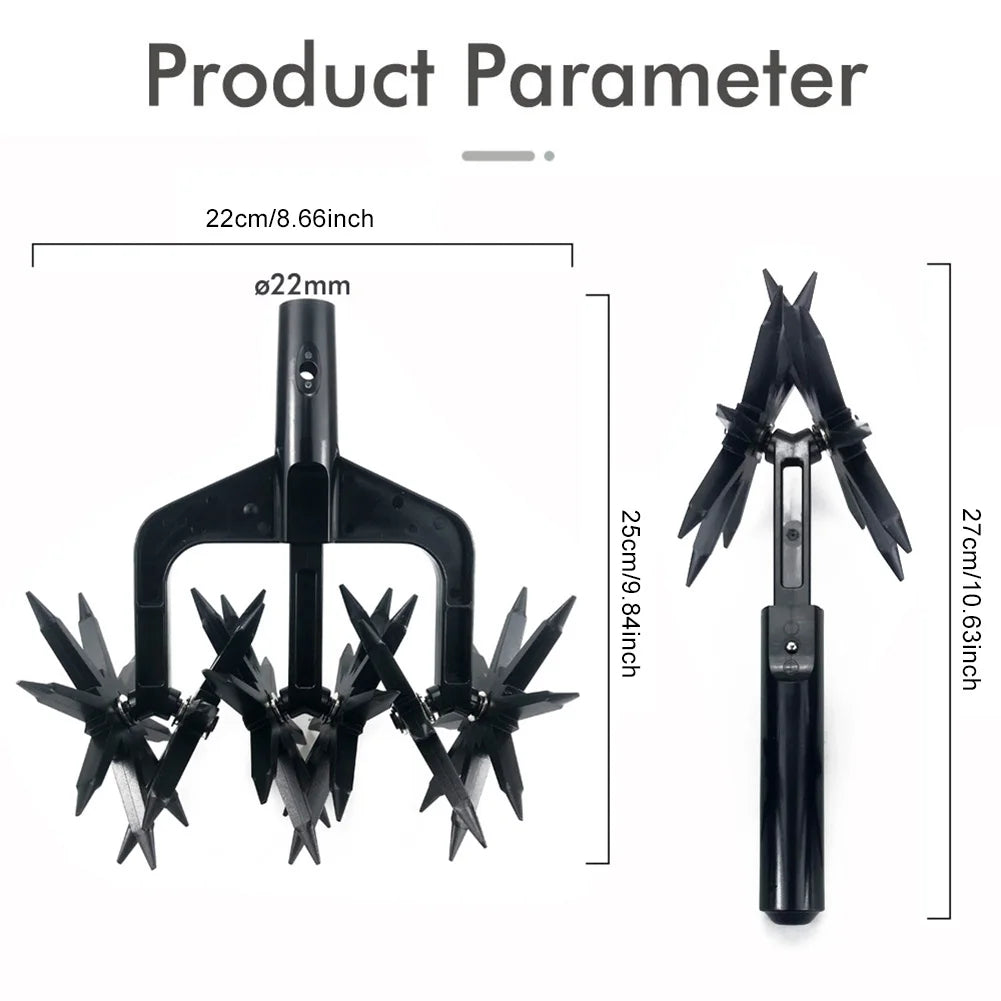 2 in 1 Garden Aerator Soil Scarifier Ventilated Scarifier