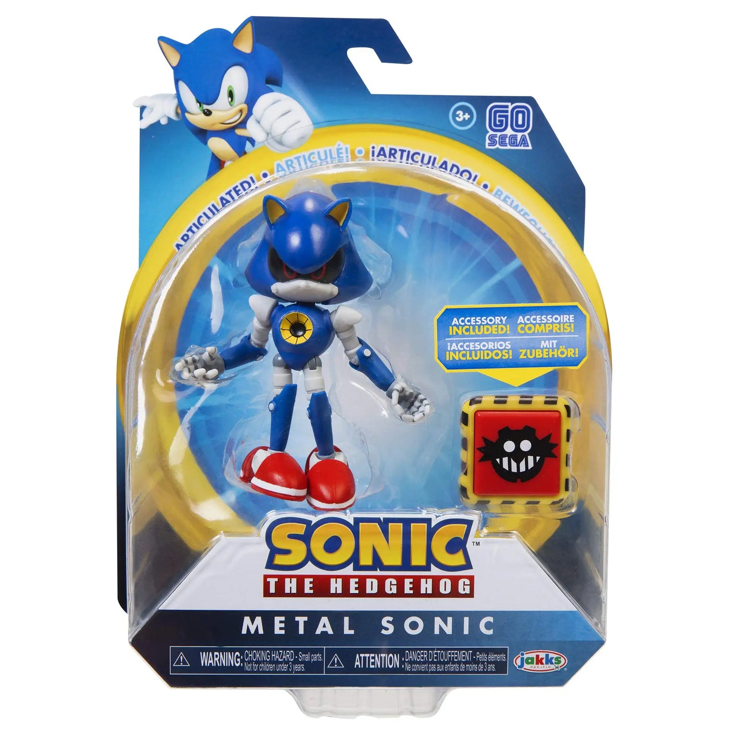 Sonic The Hedgehog Modern Metal Sonic 4 Inch