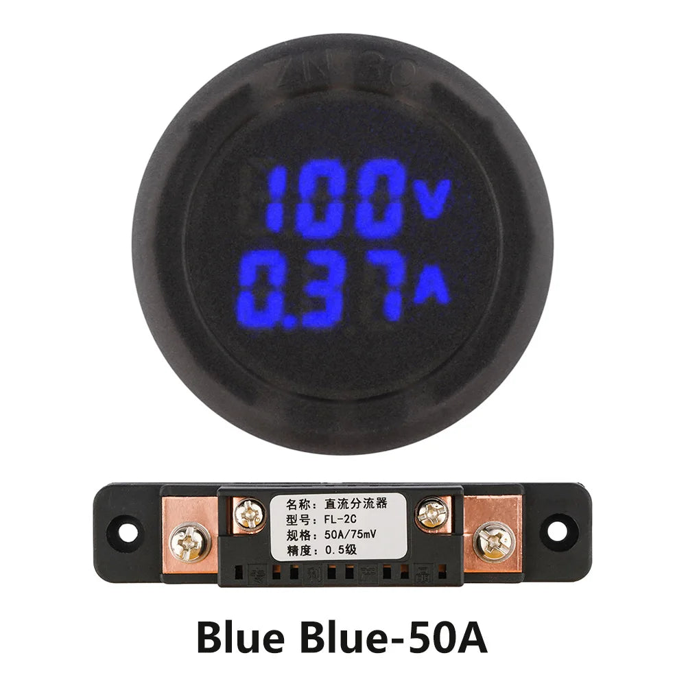 DC 5V ~ 100V LED Digital Display Voltmeter Ammeter