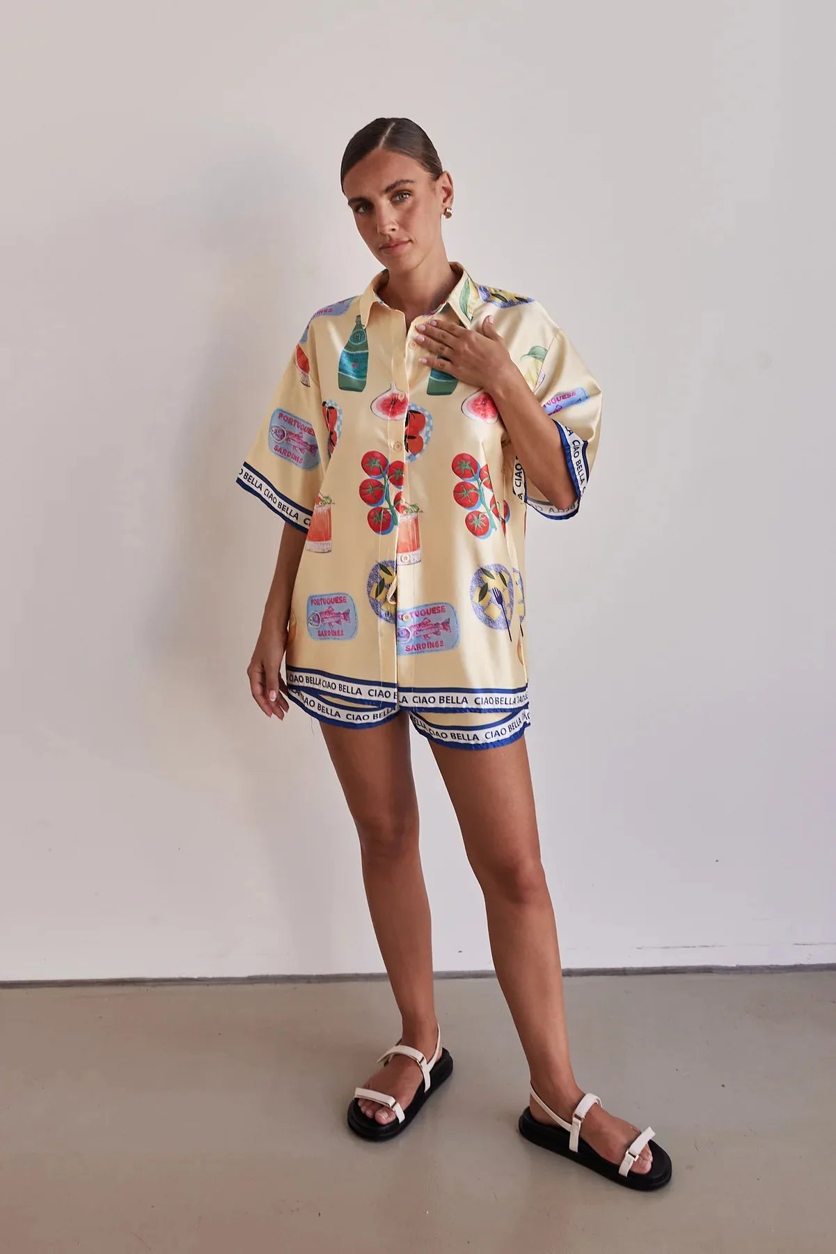 2025 Fashion Satin Print Loose