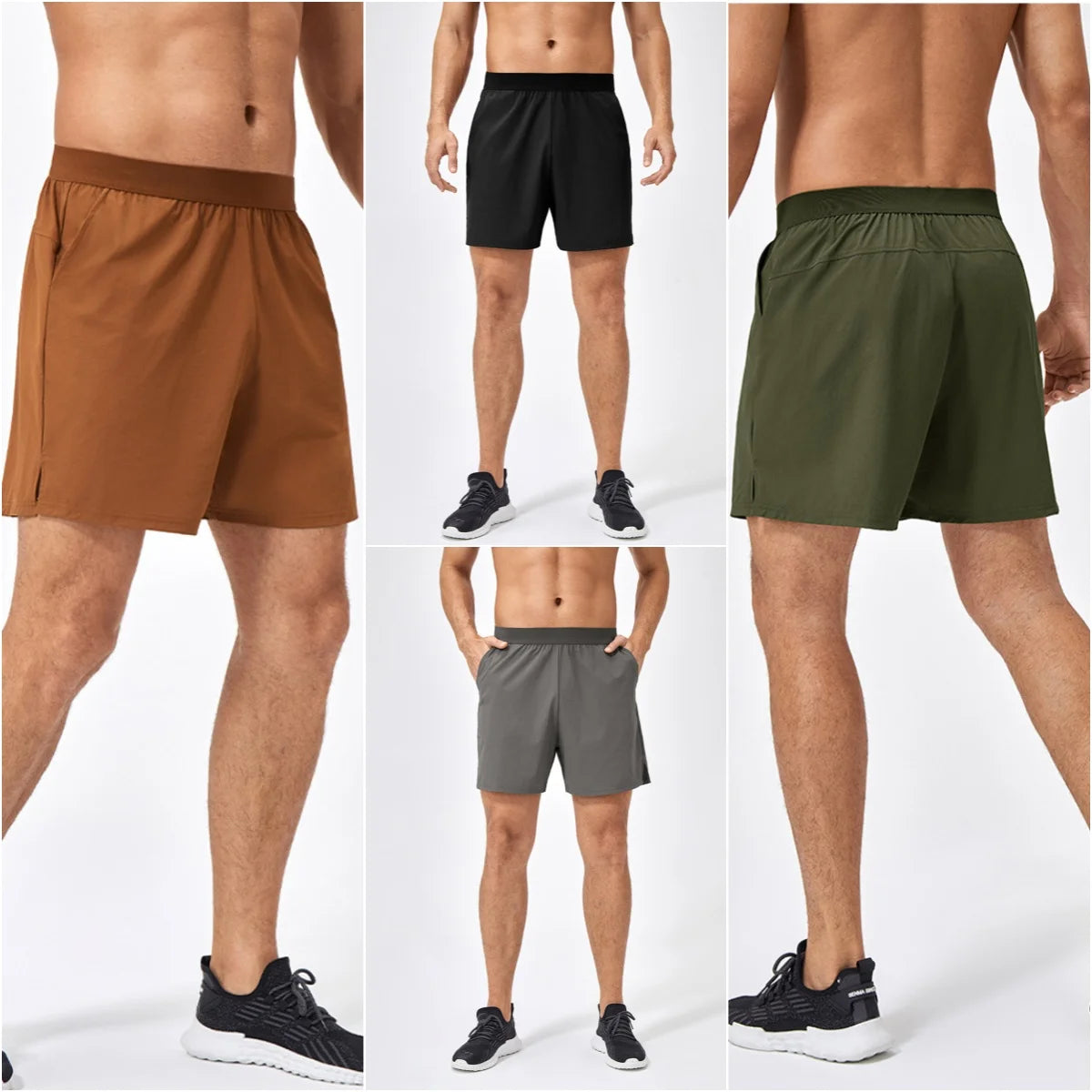 Men Gym Shorts Quick Dry Nylon Jogger