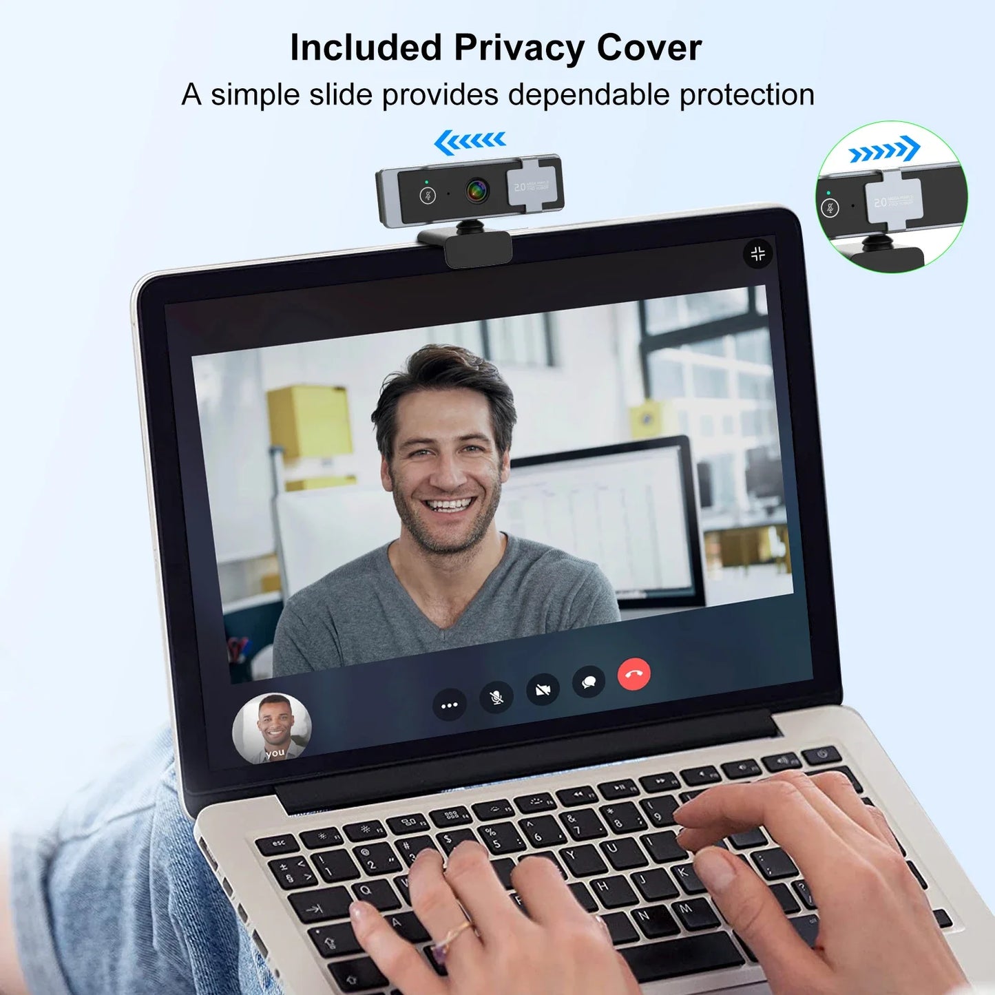 4K Webcam 1080P 2K Full HD Web Camera With Microphone