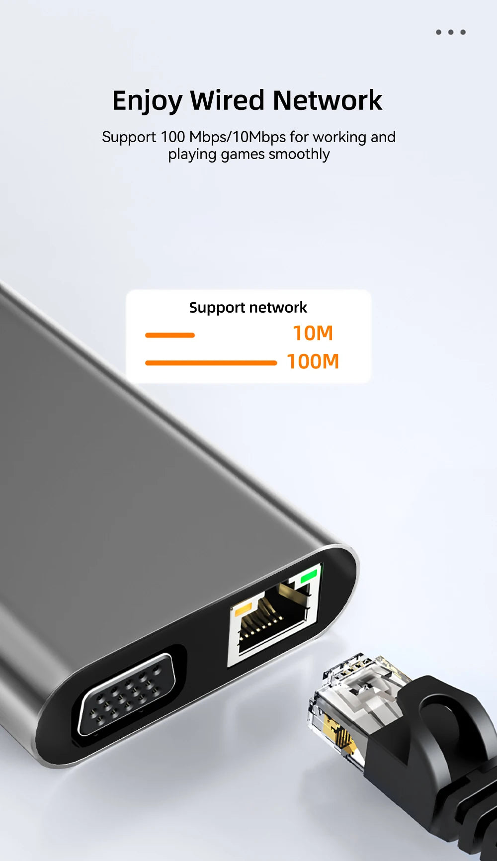 11 in 1 USB C HUB Type C to 4K HDMI-compatible USB 3.0 A