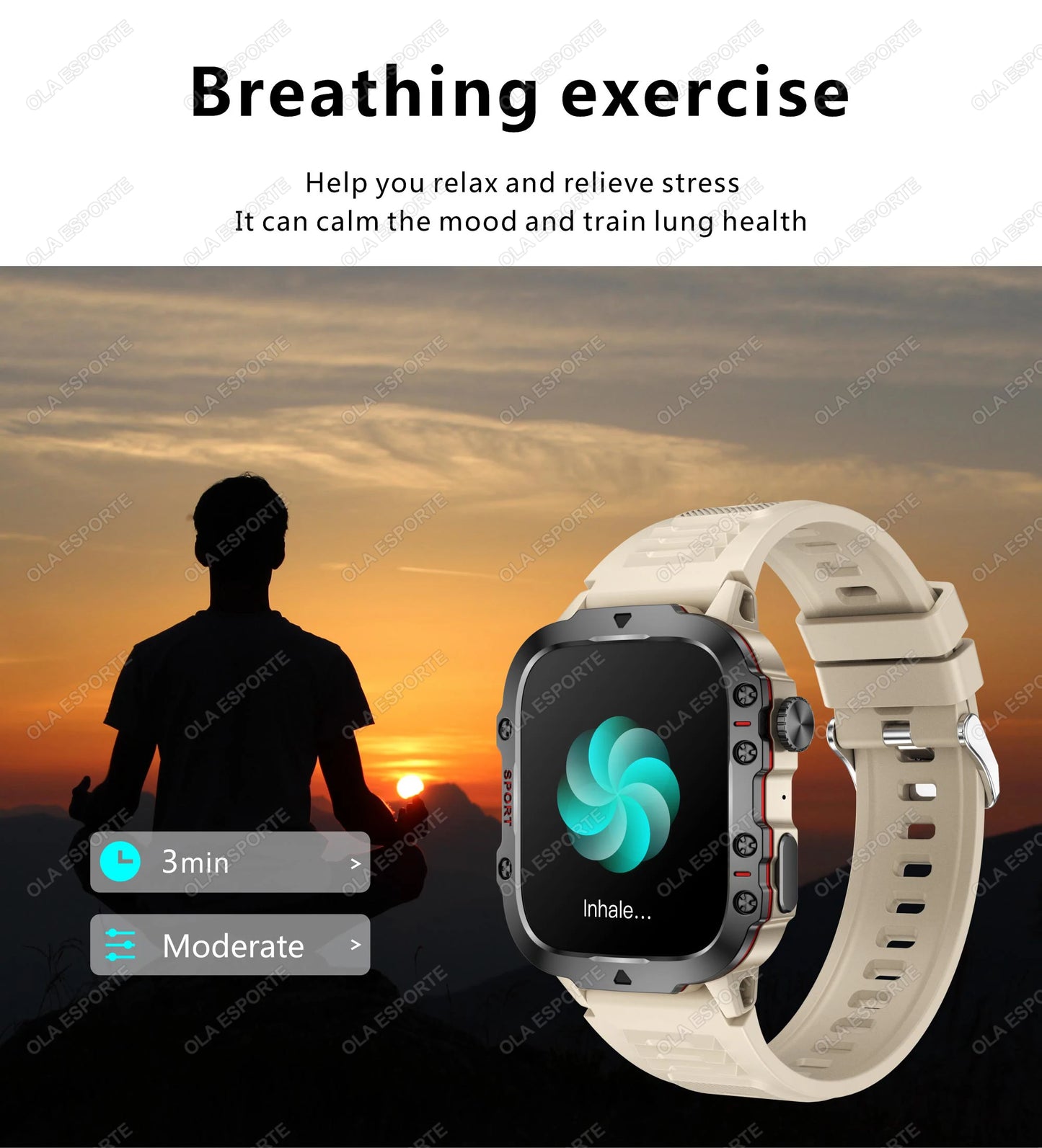 2025 New For Xiaomi Military Smart Watch Men IP68