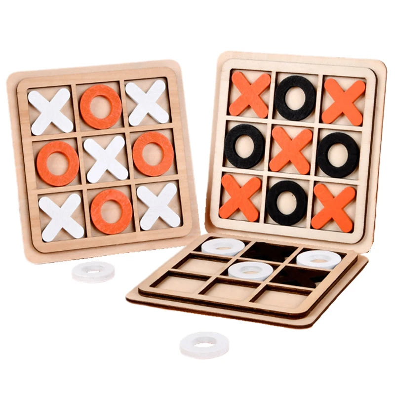 Montessori Chess Play Wooden Jigsaw Toy Game