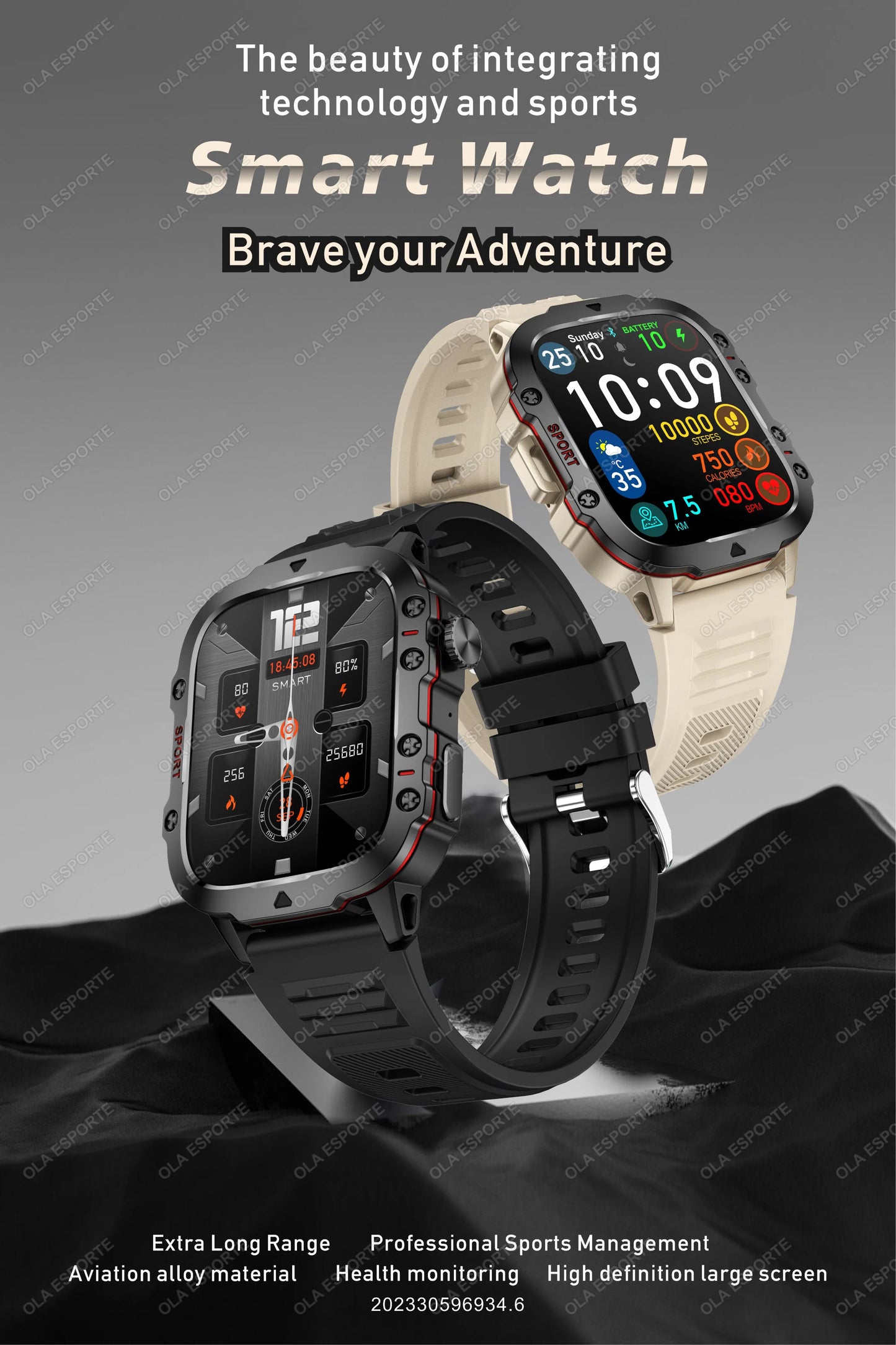 2025 New For Xiaomi Military Smart Watch Men IP68