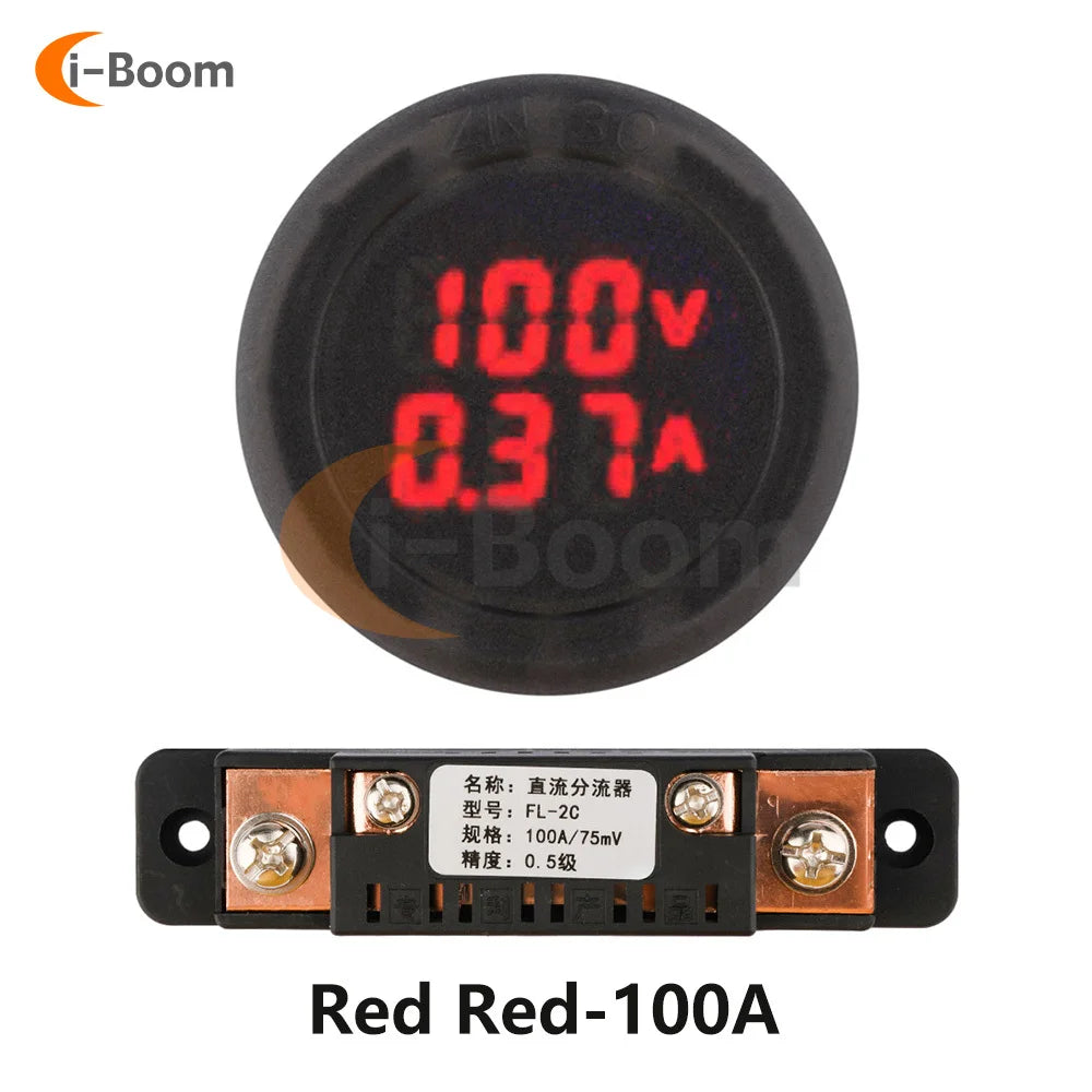 DC 5V ~ 100V LED Digital Display Voltmeter Ammeter