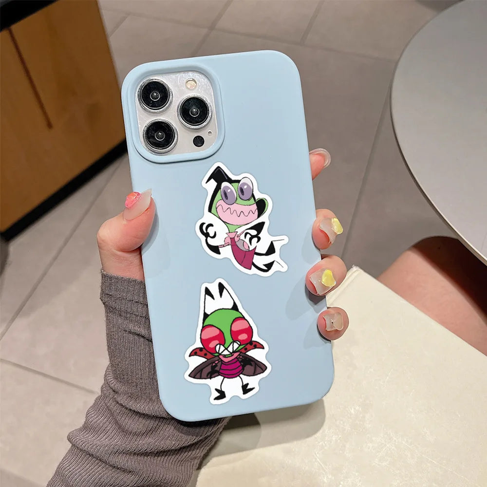 TV Cartoon Invader ZIM Graffiti Stickers PVC Waterproof