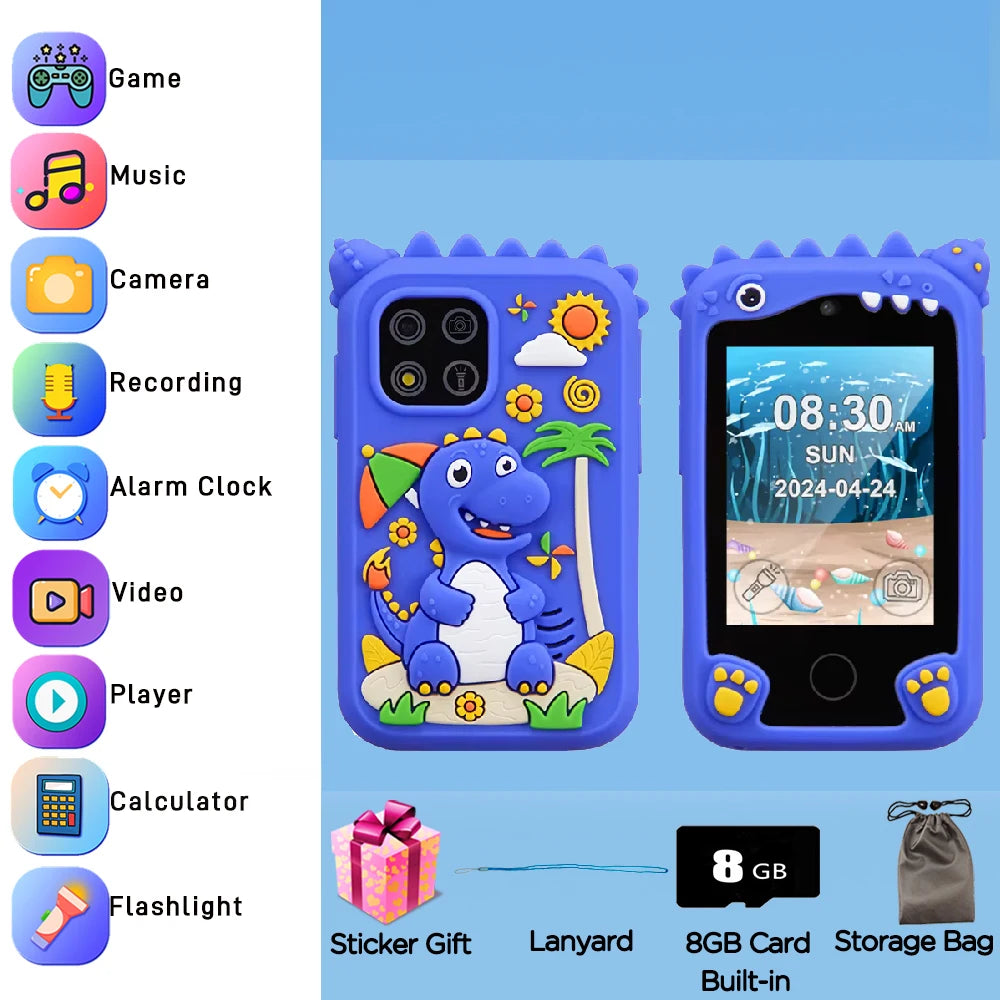 New Smart Phone Kids Toys Unicorn  20 Games Dual Camera Music