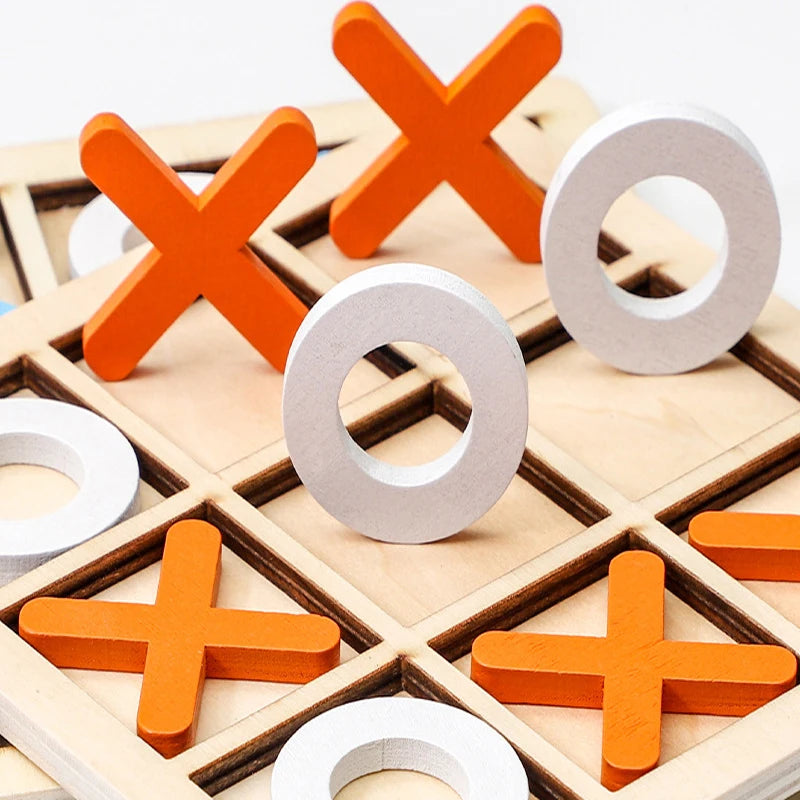 Montessori Chess Play Wooden Jigsaw Toy Game