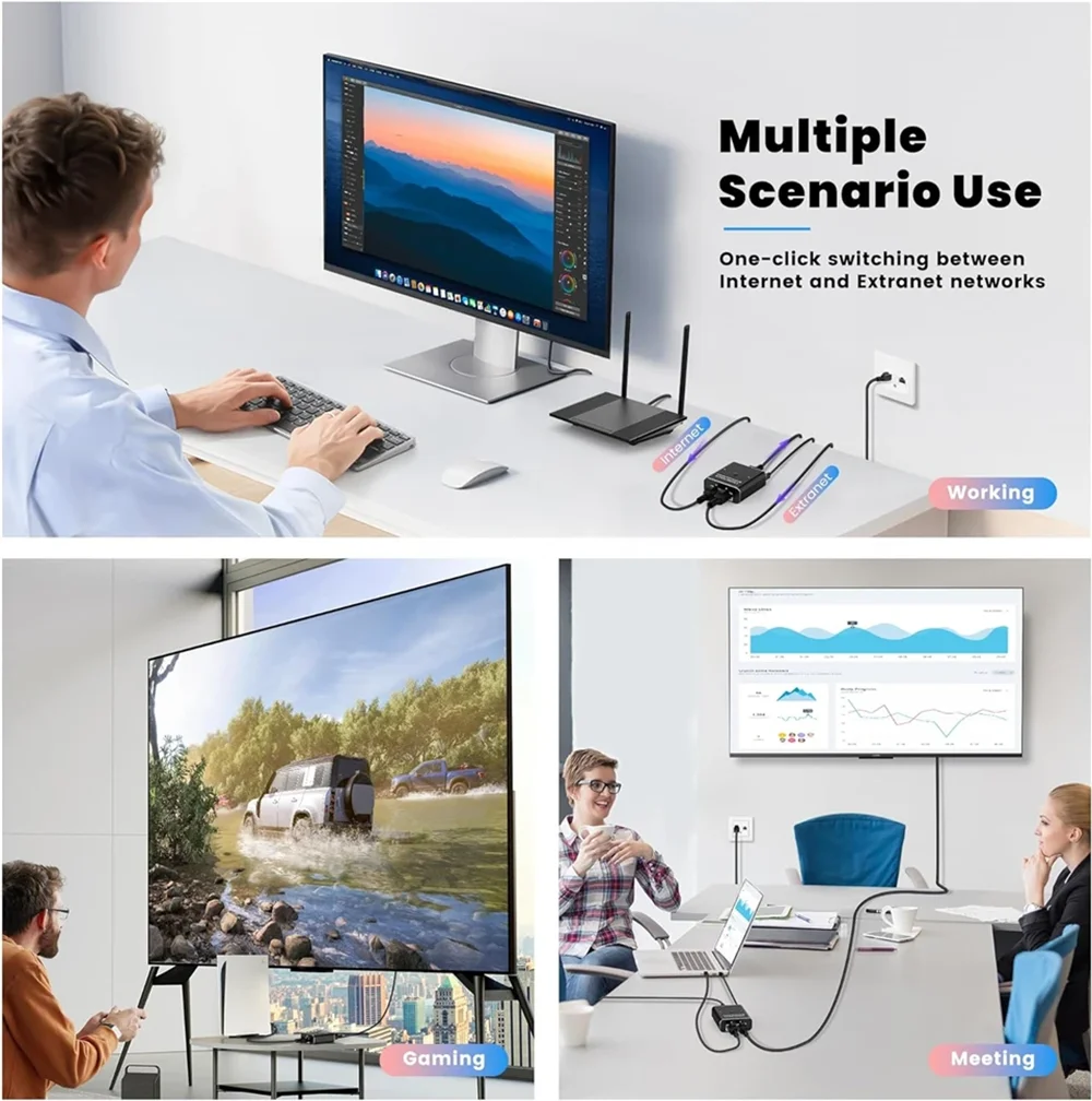1000Mbps Network Bi-Direction Switch