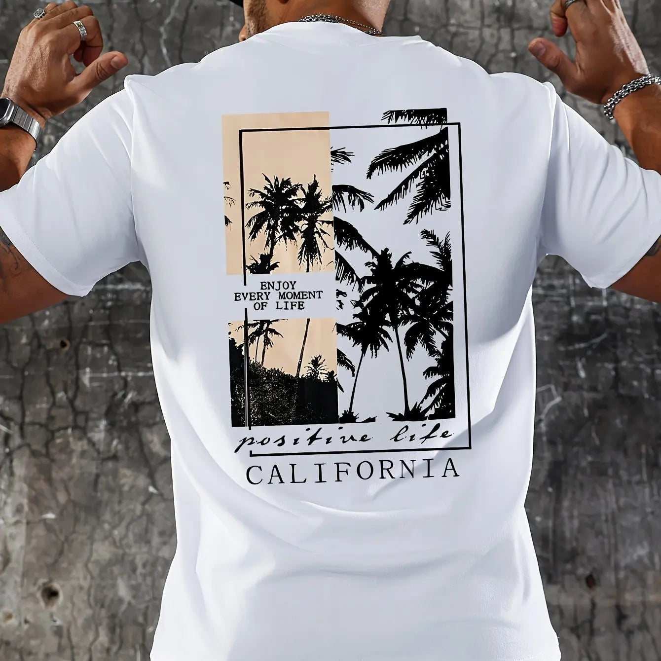 Men's summer 100 cotton fashionable casual