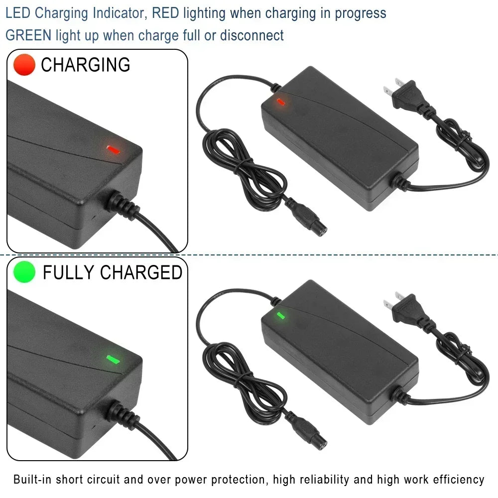 Battery Charger for Ebike Hoverboard 42v 2A