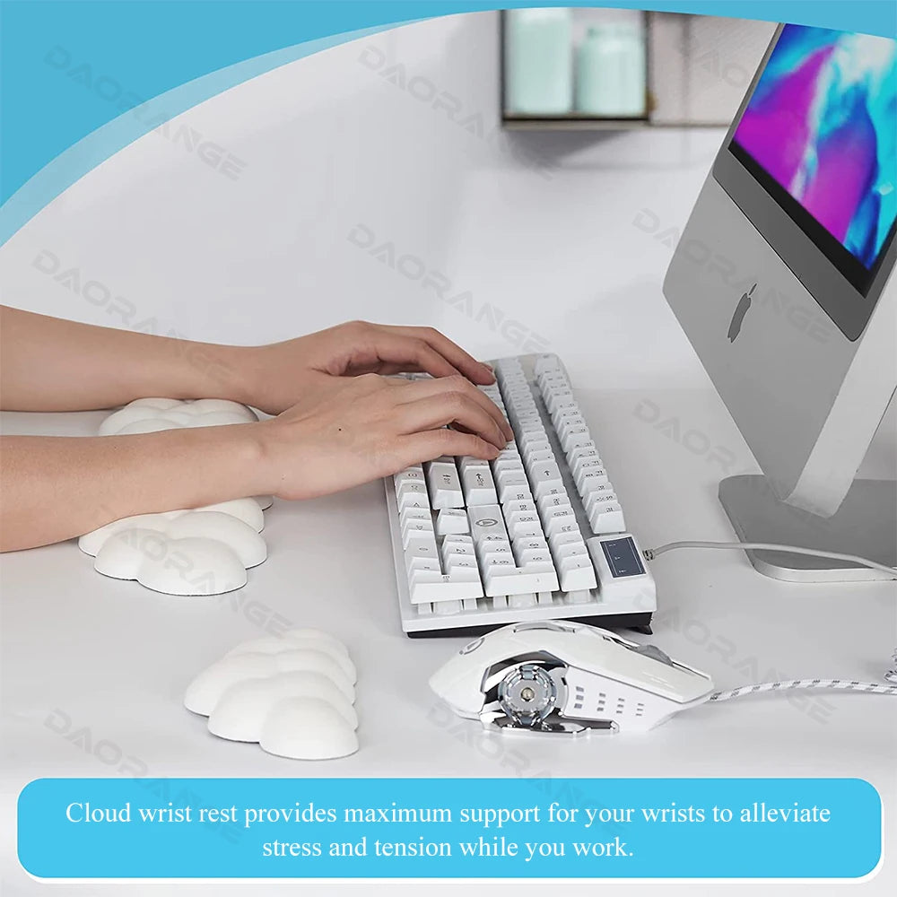 Soft Keyboard Wrist Rest Cloud Non-Slip Rubber