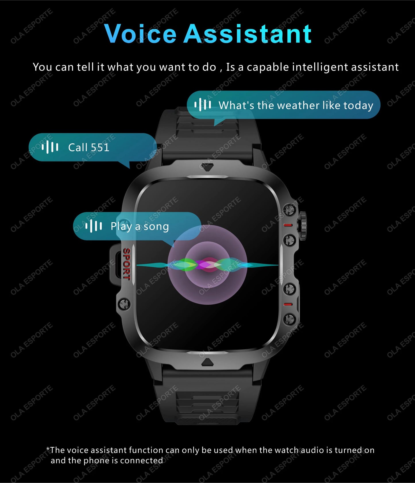 2025 New For Xiaomi Military Smart Watch Men IP68