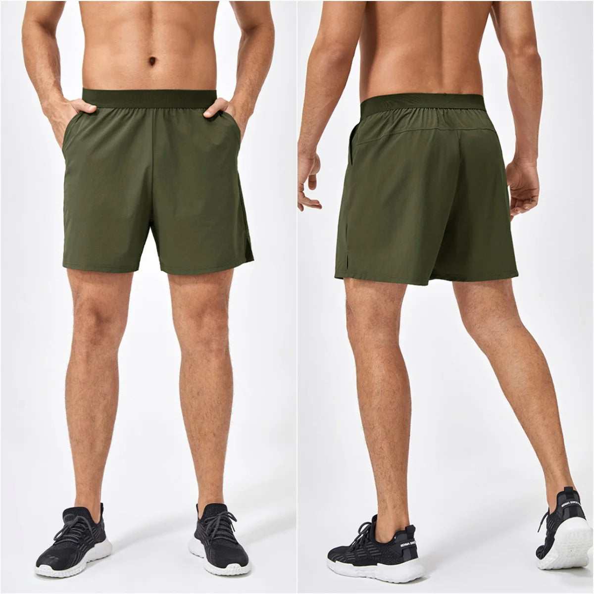 Men Gym Shorts Quick Dry Nylon Jogger