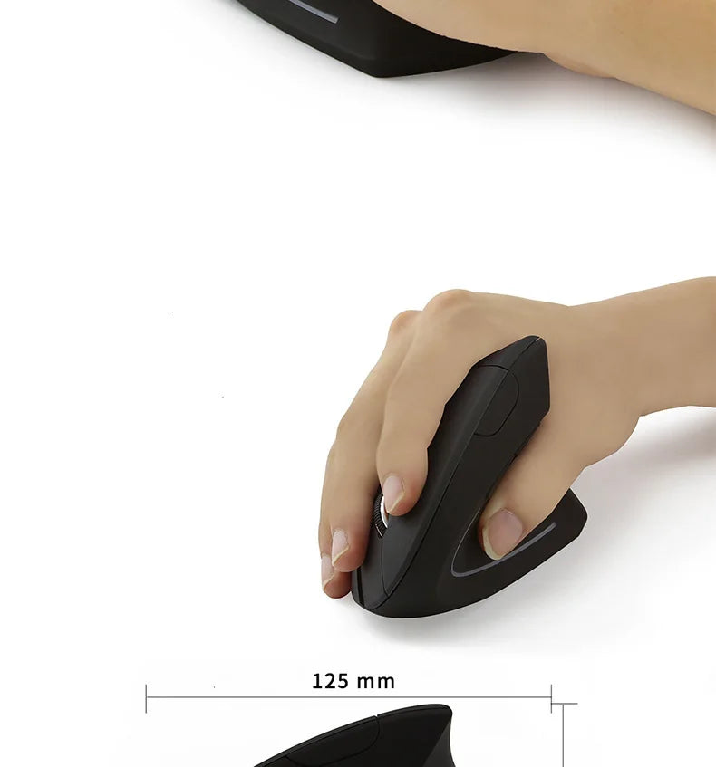Vertical Ergonomic Portable Wired USB Wireless Mouse