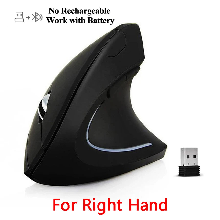Vertical Ergonomic Portable Wired USB Wireless Mouse