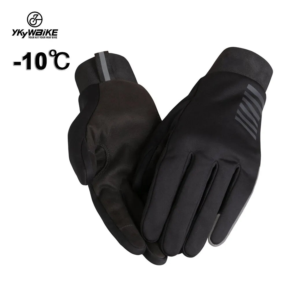 Cycling Gloves Winter Full Finger Waterproof