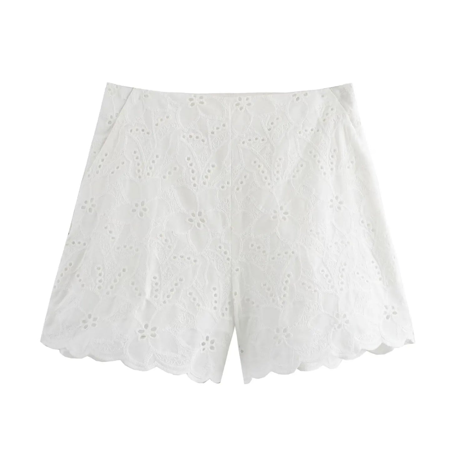 UNIZERA Women's Shorts Set with Collar Hollow