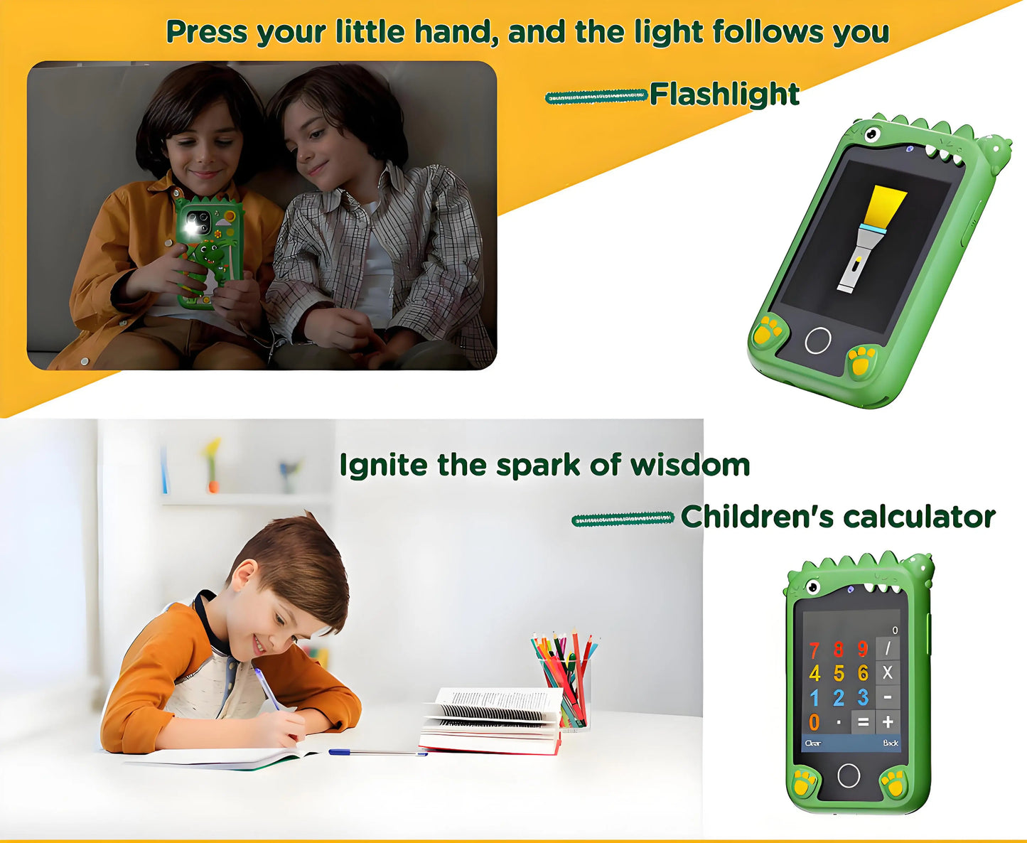 New Smart Phone Kids Toys Unicorn  20 Games Dual Camera Music