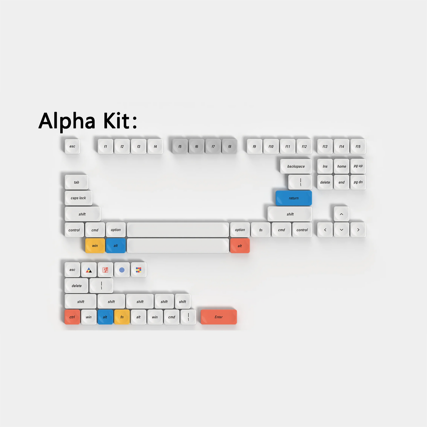 Time Machine Theme Low Profile Keycap PBT Custom Ultra-thin