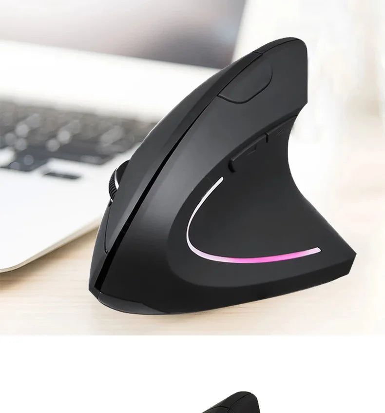 Vertical Ergonomic Portable Wired USB Wireless Mouse