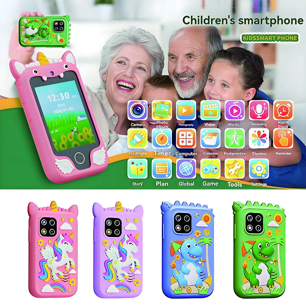 New Smart Phone Kids Toys Unicorn  20 Games Dual Camera Music